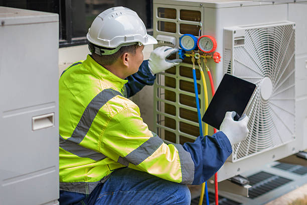 Professional Hvac technician working in Brewster, WA